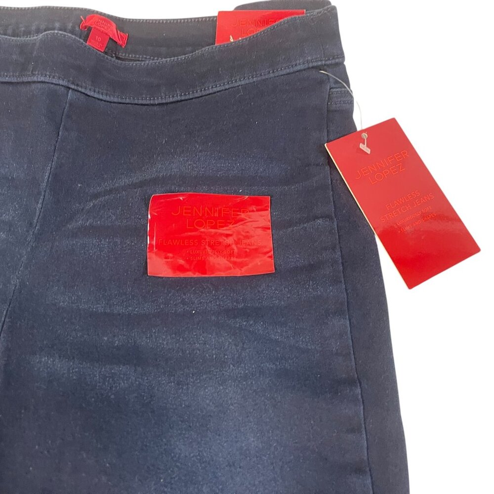 NWT Jennifer Lopez Size 10 Sculpt Super Skinny Jeans Stretch Dark Wash Blue - Picture 4 of 11